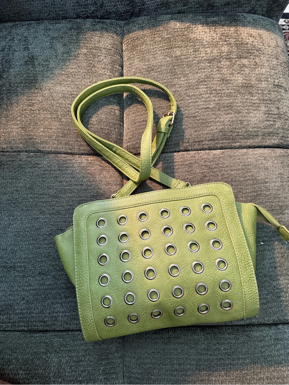 Steve Madden Green Grommet Crossbody Bag